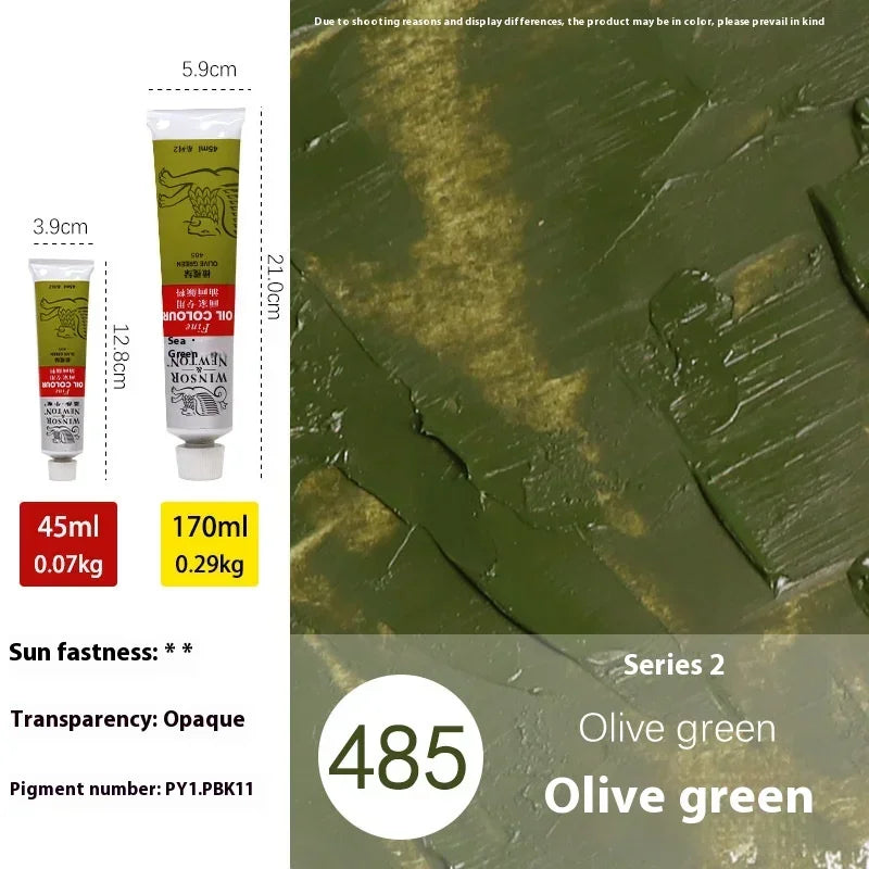 45ml Oil Paint Transparent Tube Fast Drying White Gold Silver Professional Color Painting Supplies For Artists Student Beginners