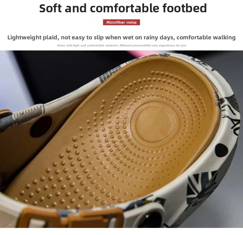 Men's Summer Outdoor Sporty Thick-Heeled Sandals Big Size 46 Head-To-Toe Dual-Purpose Beach Shoes Comfortable Wearing Experience - Sun Studio