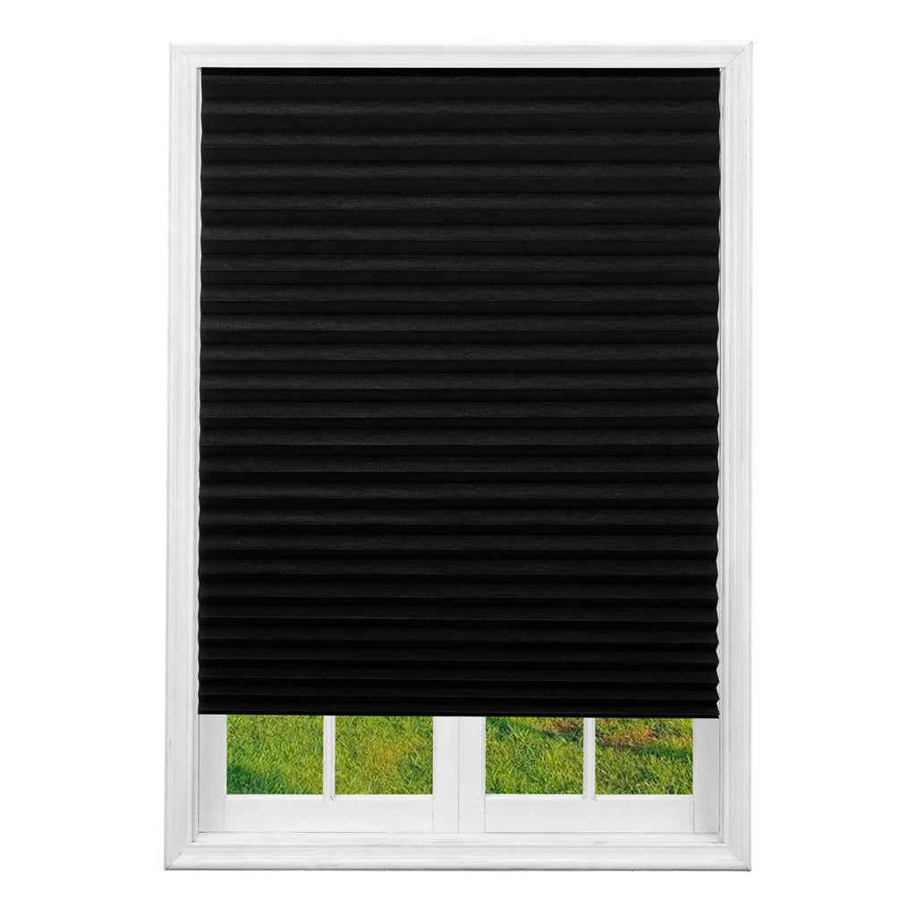 Simple Pleated Window Shades Non-Woven Fabric Self-Adhesive No Drill Blackout Curtains Living Room Bedroom Bathroom Home Decor - Sun Studio