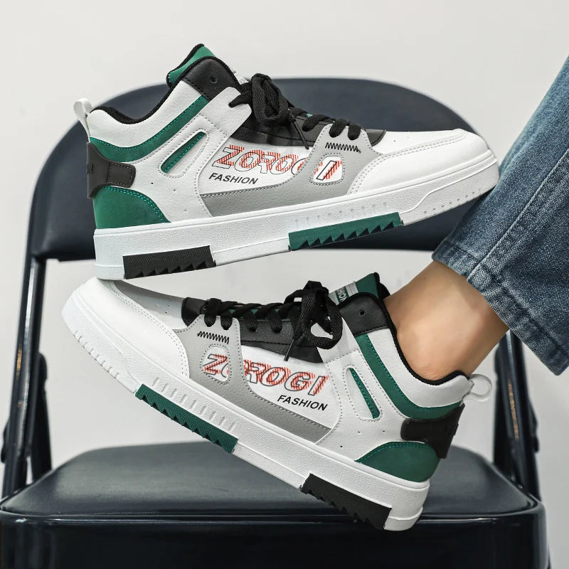 Men's Skate Board Shoes High Top Students Leisure Sports Shoes Breathable Non-slip Shoes Fashion High Top Sneakers for Men Men - Sun Studio