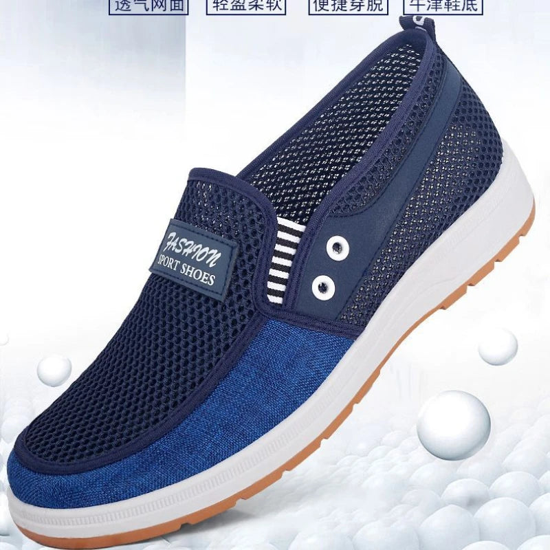 Men's  summer breathable mesh shoes, Oxford outsole, durable and non slip walking shoes, casual men's board shoes, work sandals - Sun Studio