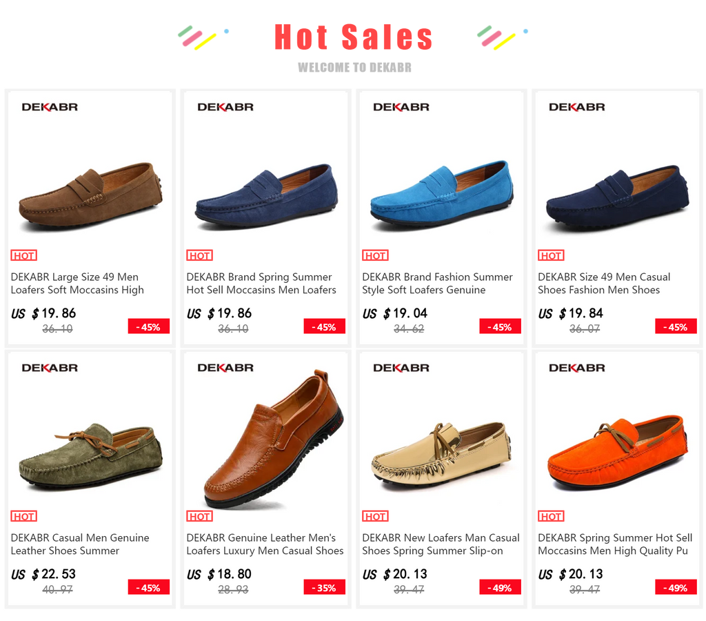 DEKABR Loafers Shoes Men Fashion Shoes New Spring Comfy Men's Flats Moccasins Classic Original Leather Men Casual Shoes - Sun Studio