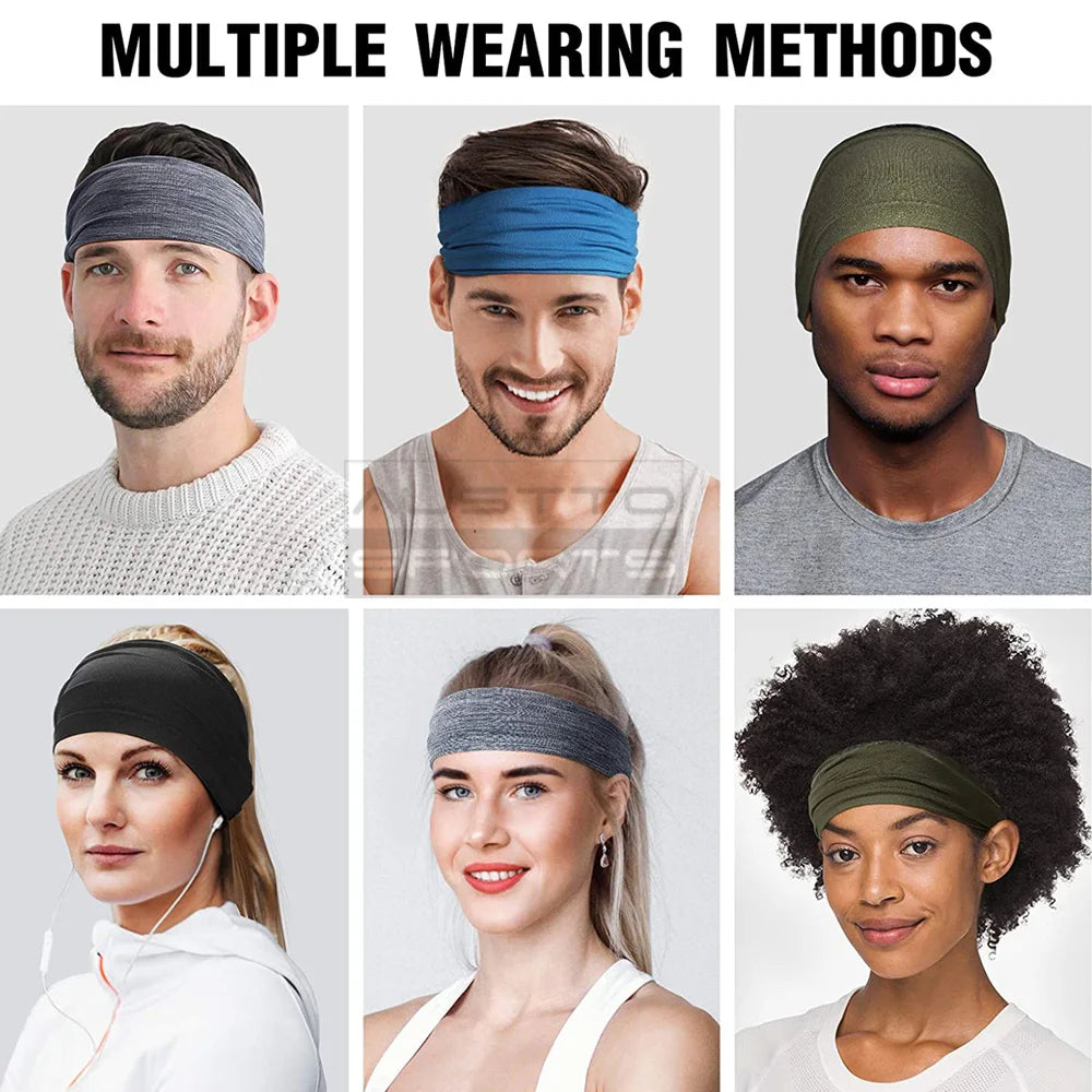 Austto Sports Athletic Headbands Cooling Sweatband for Men Women Running Cycling Hiking Yoga Fitness - Sun Studio