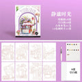 Bview Art Travel Watercolor Painting Set with Tri-Fold Book, Built-in 12 Colors & Stress Relief Note Paper for DIY Art Therapy - Sun Studio