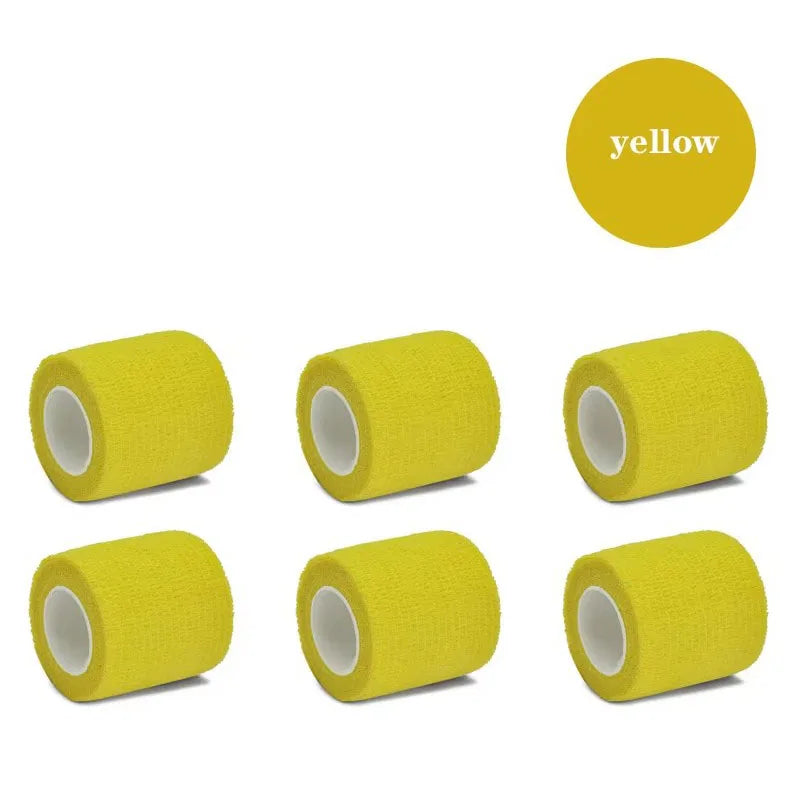 1/6pcs 5cmx4.8m Disposable Tattoo Bandage Sport Wrap Tape Self Adhesive Elastic Bandage Colors Tape Tattoo Accessories