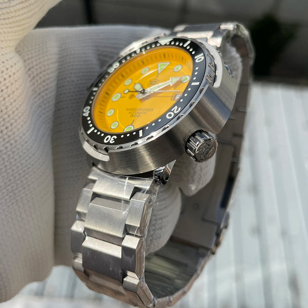 STEELDIVE SD1975 Luxury Automatic Watches Men Dive Watch 30Bar Waterproof Luminous Clock Sapphire Mirror Mechanical Wristwatch - Sun Studio