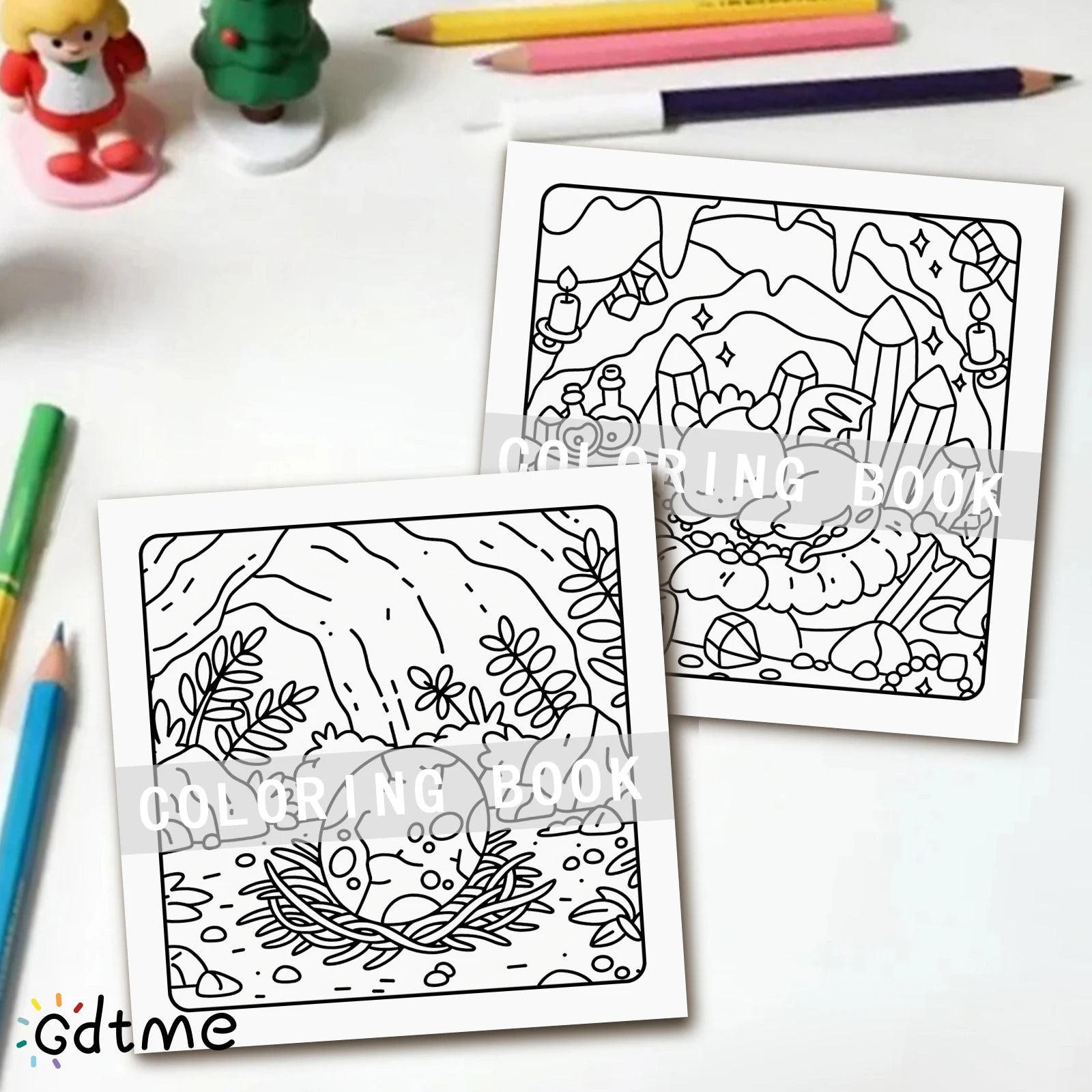 SPEND THE DAY DRAGON Coloring Book for Adults Featuring Cute Cozy Daily Activities for Relaxation (Cozy Spaces Coloring) - Sun Studio