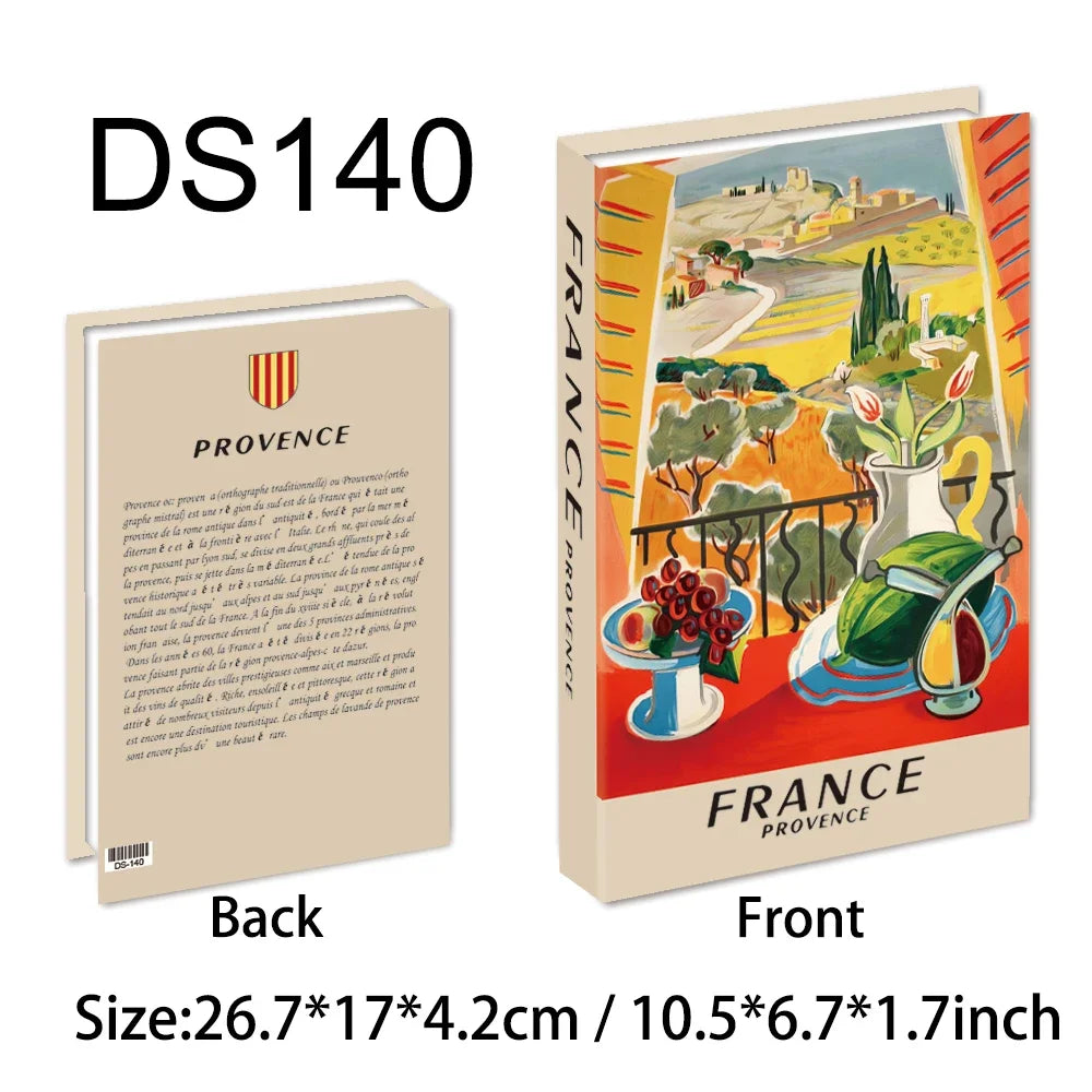Colorful Travel Series Fake Books For Home Decor Coffee Table Ornaments Fashion Decoration Books for Living Room Amalfi Italy - Sun Studio
