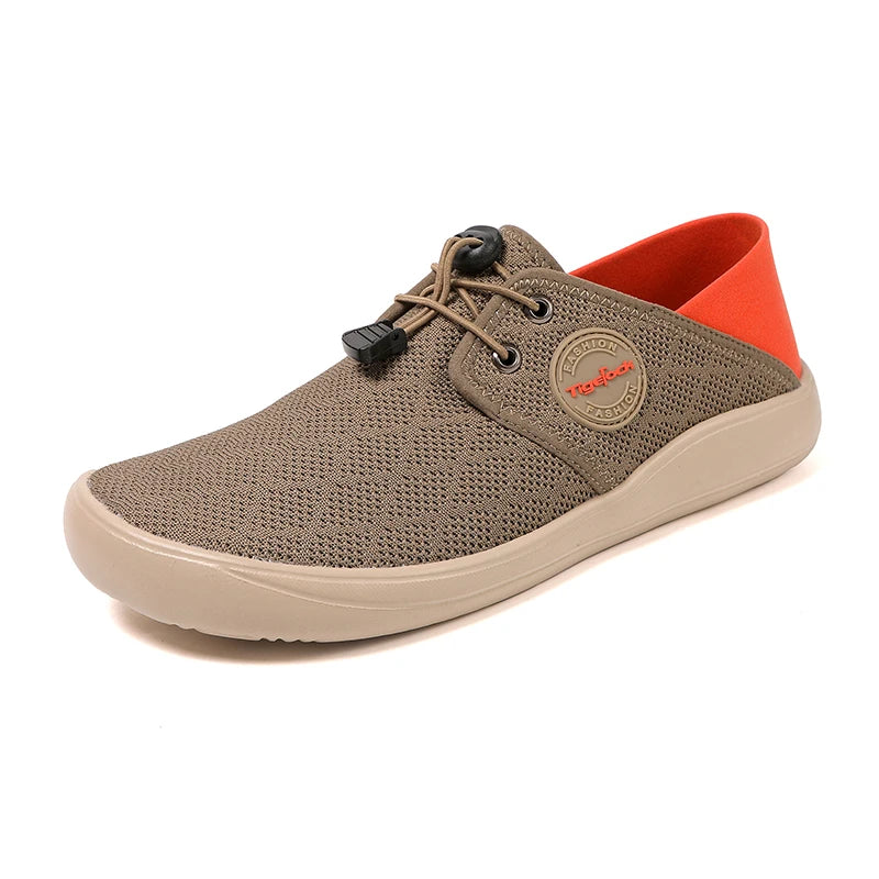 Hot Summer Mesh Men's Shoes Fashion Breathable Men Casual Shoes Handmade Flat Wading Shoes Outdoor Men Sneakers Big Size 38-46 - Sun Studio