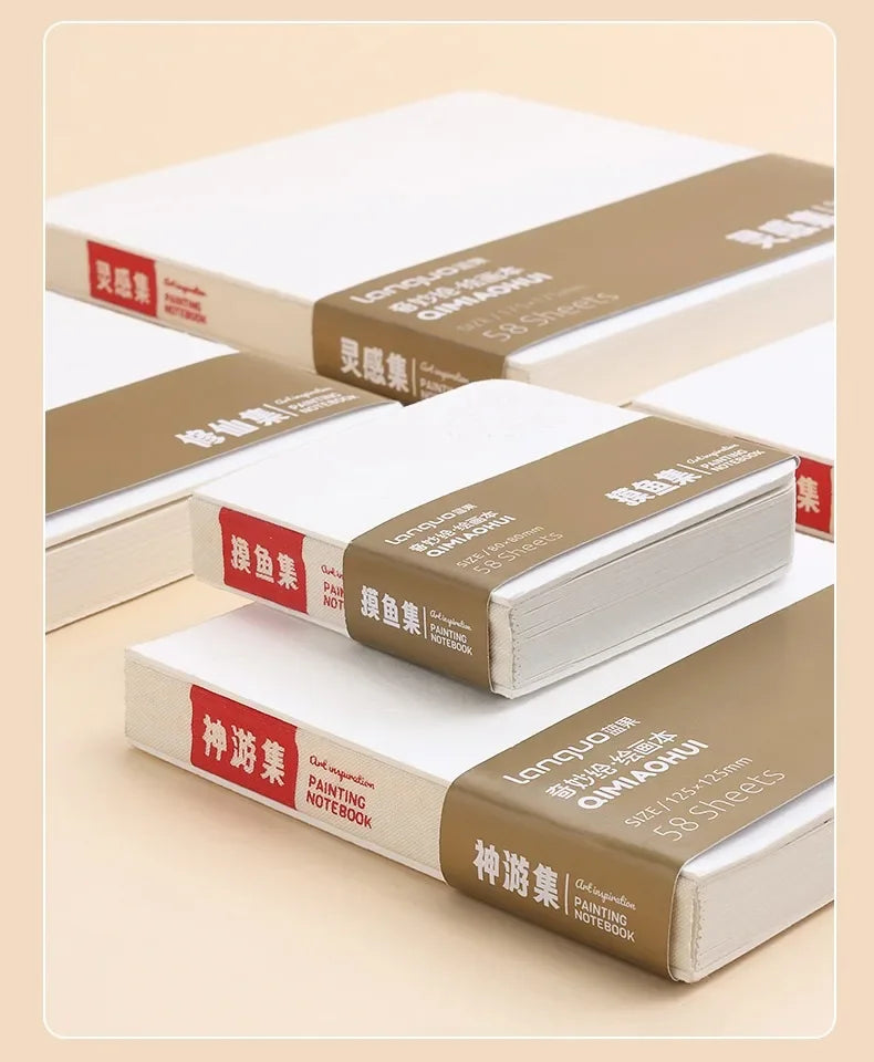 Multiple Specificacations WaterColor Sketchbook 58 Sheet Thickening 200g Drawing Notebook for Drawing Painting Book Art Supplies - Sun Studio