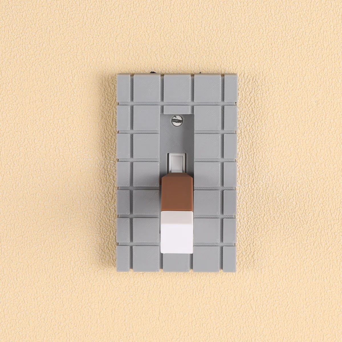 1pc pixel style switch board, creatively designed, easy to install, the perfect choice for holiday decoration and home decor - Sun Studio