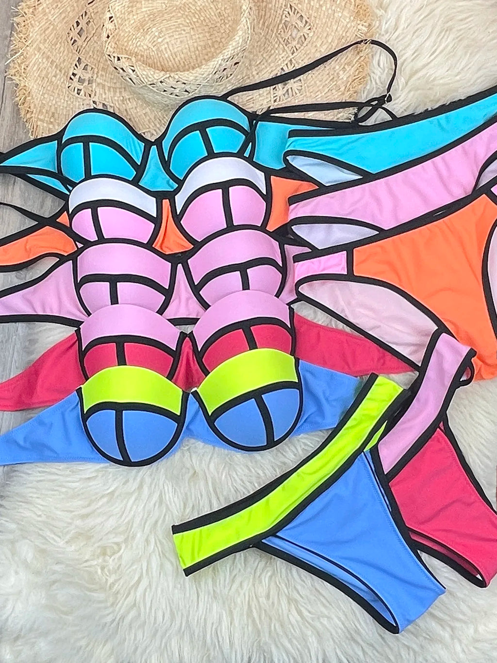 Bandeau Bikini Women Swimsuit Two-Piece Bathing Suit Woman Swimwear 2026 Sexy Underwired Push Up Bikinis Sets Beachwear Summer - Sun Studio