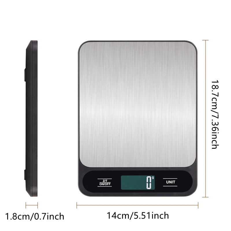 10kg Digital Kitchen Scale Baking Gram Weight Scales LCD Digital Display Electronic Table Scale Personal Healthy Diet Food Scale - Sun Studio