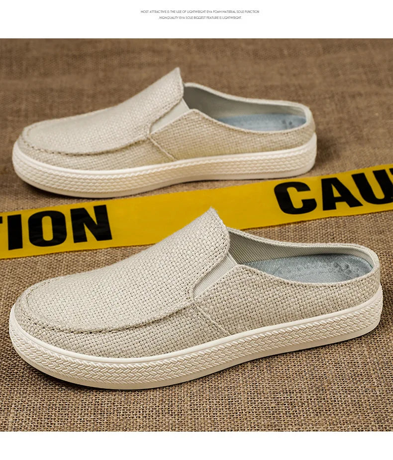 Half Slipper Man Shoes Summer Breathable Casual Comfortable Wearing Outside Slippers At Home Men's Shoes Free Shipping Shoes - Sun Studio