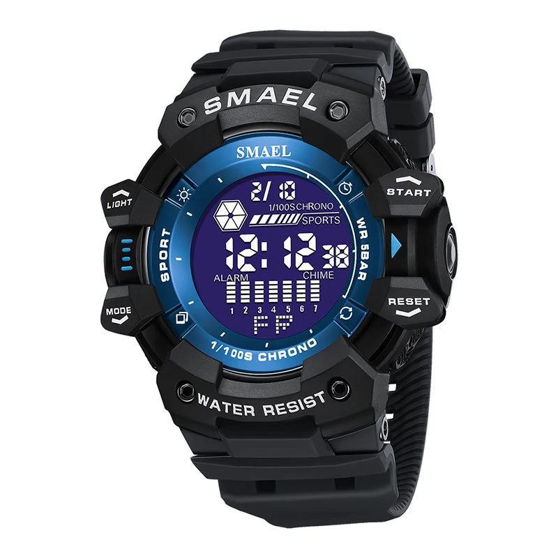 Mens Watch Military Water resistant SMAEL Sport watch Army led Digital wrist Stopwatches for male 8050 relogio masculino Watches - Sun Studio