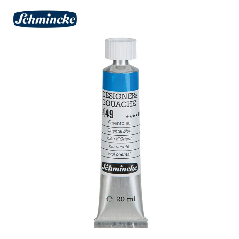 Germany Schmincke Designer Gouache Paint Tube 20ml Opaque Gouache Paint Professional Artist 48 Colors Drawing Art Supplies Cute
