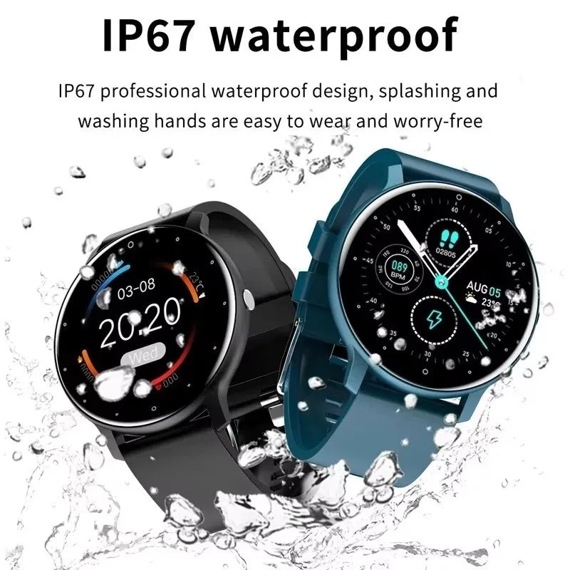 LIGE New Smart Watch Men Sports Fitness Watches Heart Rate Full Touch Screen Bluetooth Call 2026 New Ultra Light Smartwatch Men - Sun Studio