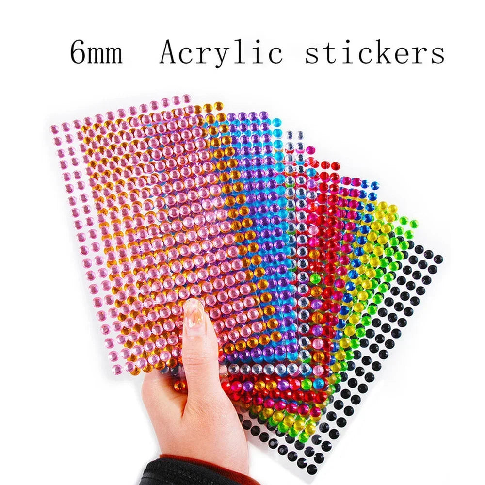 Face Decorations Rhinestone Stickers for Music Festival Halloween Party Mobile Crystal Sticker Women Girls DIY Diamond Stickers - Sun Studio