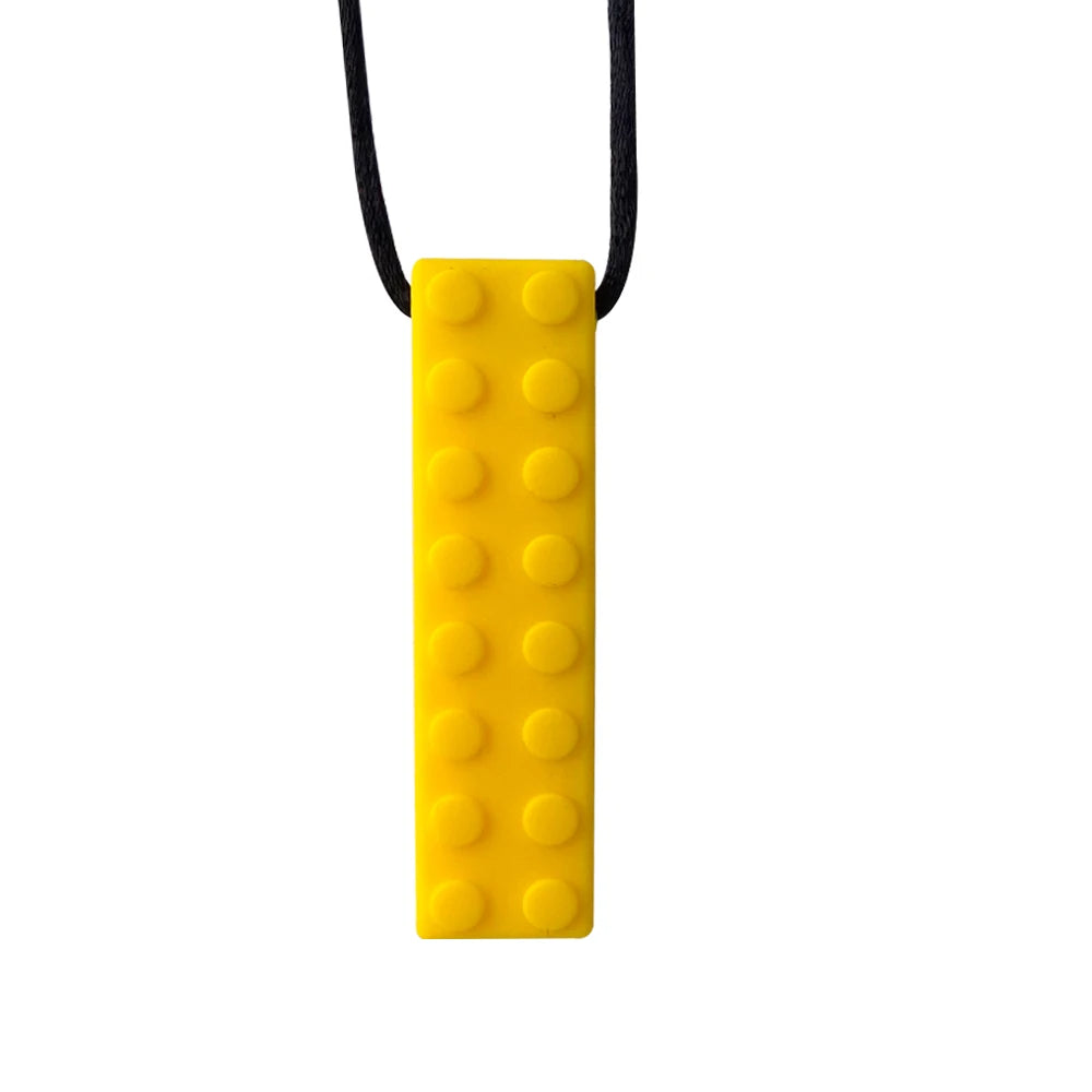 1pcs Silicone Teether Kids Chew Necklace Sensory Chewy Pendant Oral Motor Toys Therapy Tools for Autism ADHD chidren's goods - Sun Studio