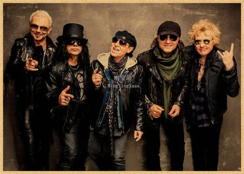 Scorpions Band Poster Wall Art  Posters Decoration Art Poster Personalized Gift Modern Family bedroom Painting - Sun Studio