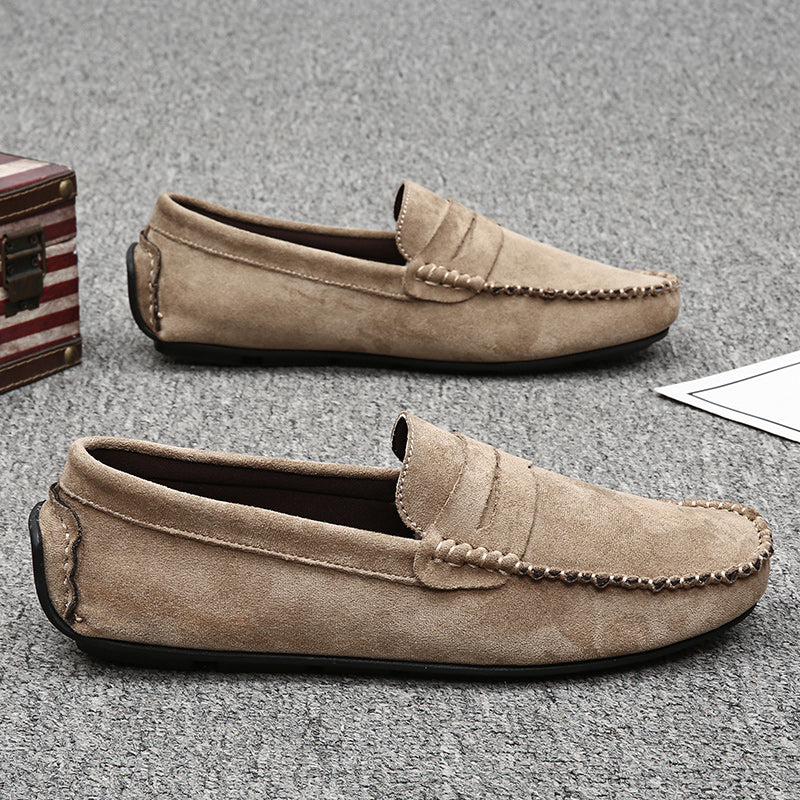 Trend Suede Men Casual Shoes Breathable Comfort Slip-on Mens Driving Shoes Fashion Men Lazy Shoes Luxury Brand Loafers Moccasins