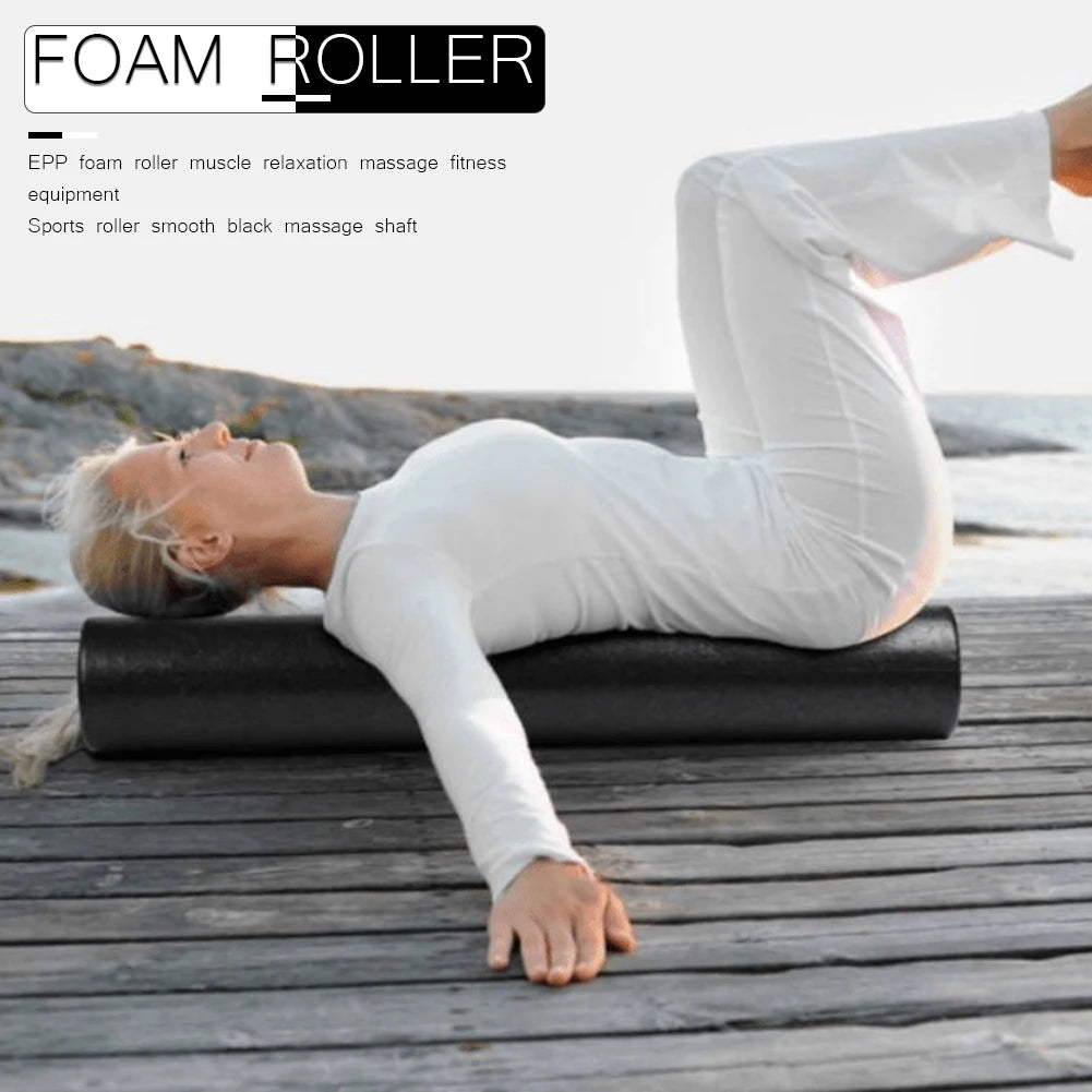 Yoga Pilates Foam Roller 30/45cm Massage Roller Body Exercise Training Gym Back Roller Fitness Equipment Muscle Massage Roller - Sun Studio