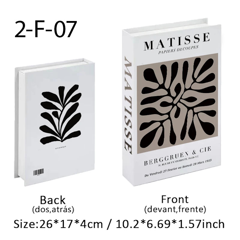 Matisse Fake Books For Decoration Storage Box Abstract Coffee Table Books Luxury Bedroom Decorative Book Bauhaus Boho Home Decor