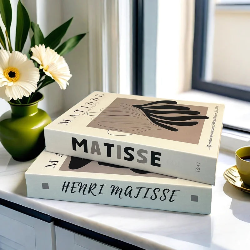 Matisse Fake Books For Decoration Storage Box Abstract Coffee Table Books Luxury Bedroom Decorative Book Bauhaus Boho Home Decor - Sun Studio