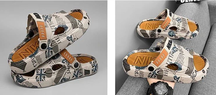 Soft Men's Shoe Eva Outdoor Sabot Male Slipper Fun Designer Luxury Low Price 2025 Fashion Comfortable High Quality Pvc Slides - Sun Studio