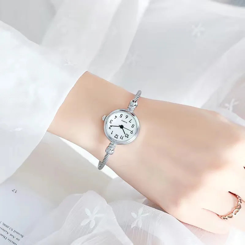 YIKAZE Women Bracelet Watch Retro Gold Bangle Women Watches Stainless Steel Retro Ladies Quartz Wristwatch Clock Dress Watch - Sun Studio