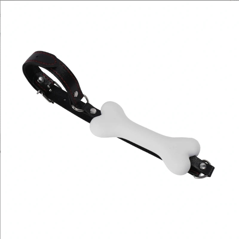 SM Fun Adult Products Silicone Dog Bone Mouth Stopper Flail Mouth Opener Alternative Toys Soft Mouth Ball Couple Toys - Sun Studio