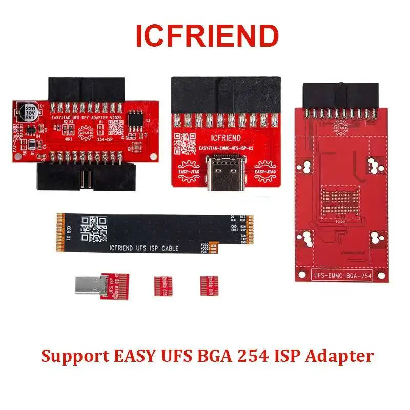 F64 adapter supports MIPI UFS-EMMC ISP adapters and Easyjtag/BGA254 socket modifications. - Sun Studio