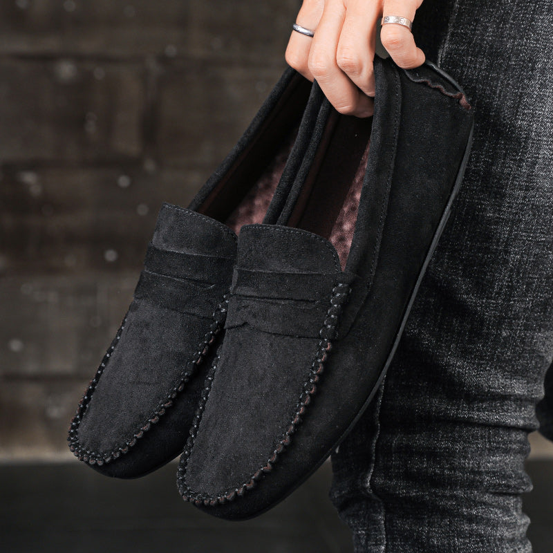 Trend Suede Men Casual Shoes Breathable Comfort Slip-on Mens Driving Shoes Fashion Men Lazy Shoes Luxury Brand Loafers Moccasins