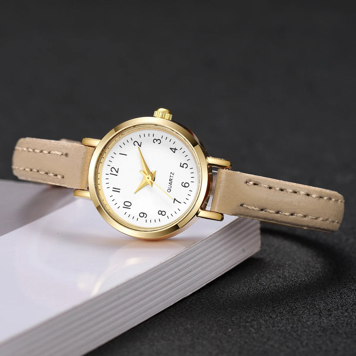 Fashion  Small Dial Women's Quartz Watch Ladies Leather Strap Wrist Watches Reloj Mujer（Without Box） - Sun Studio