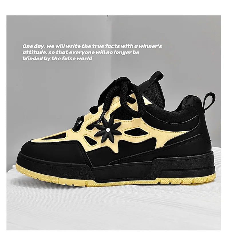 Men's Sneakers Luxury Leather Casual Shoes 2025 Fashion Skateboard Shoes for Men Daily Training Shoes Tenis Masculino - Sun Studio
