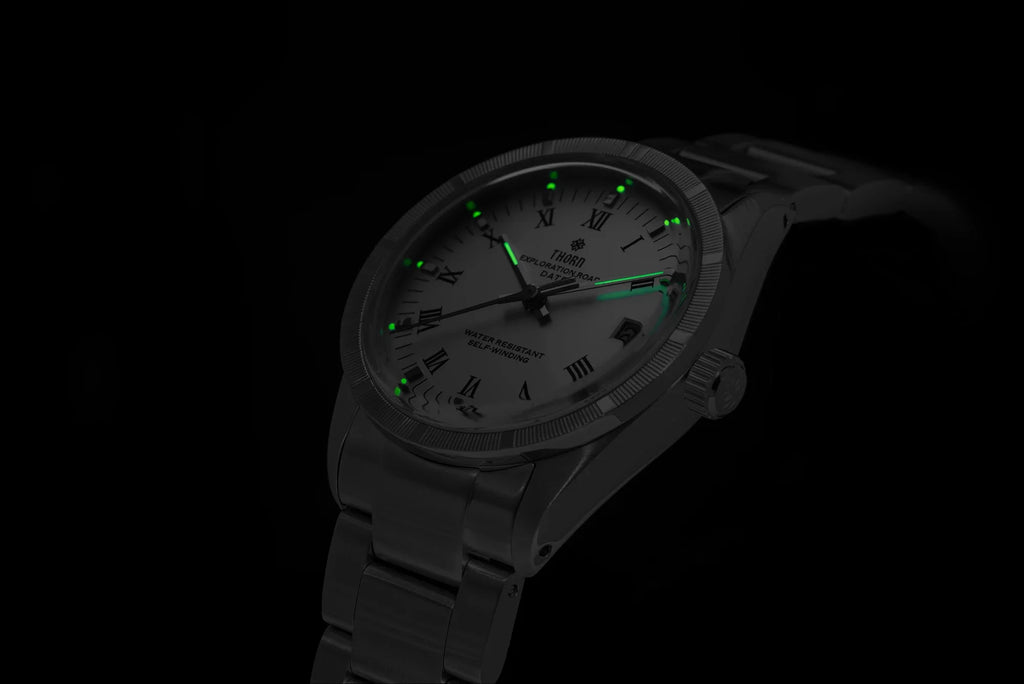 THORN T004 34mm Retro Men's Watch Automatic Movement Watch Hemisphere Sapphire Luminous 10Bar Waterproof Watches
