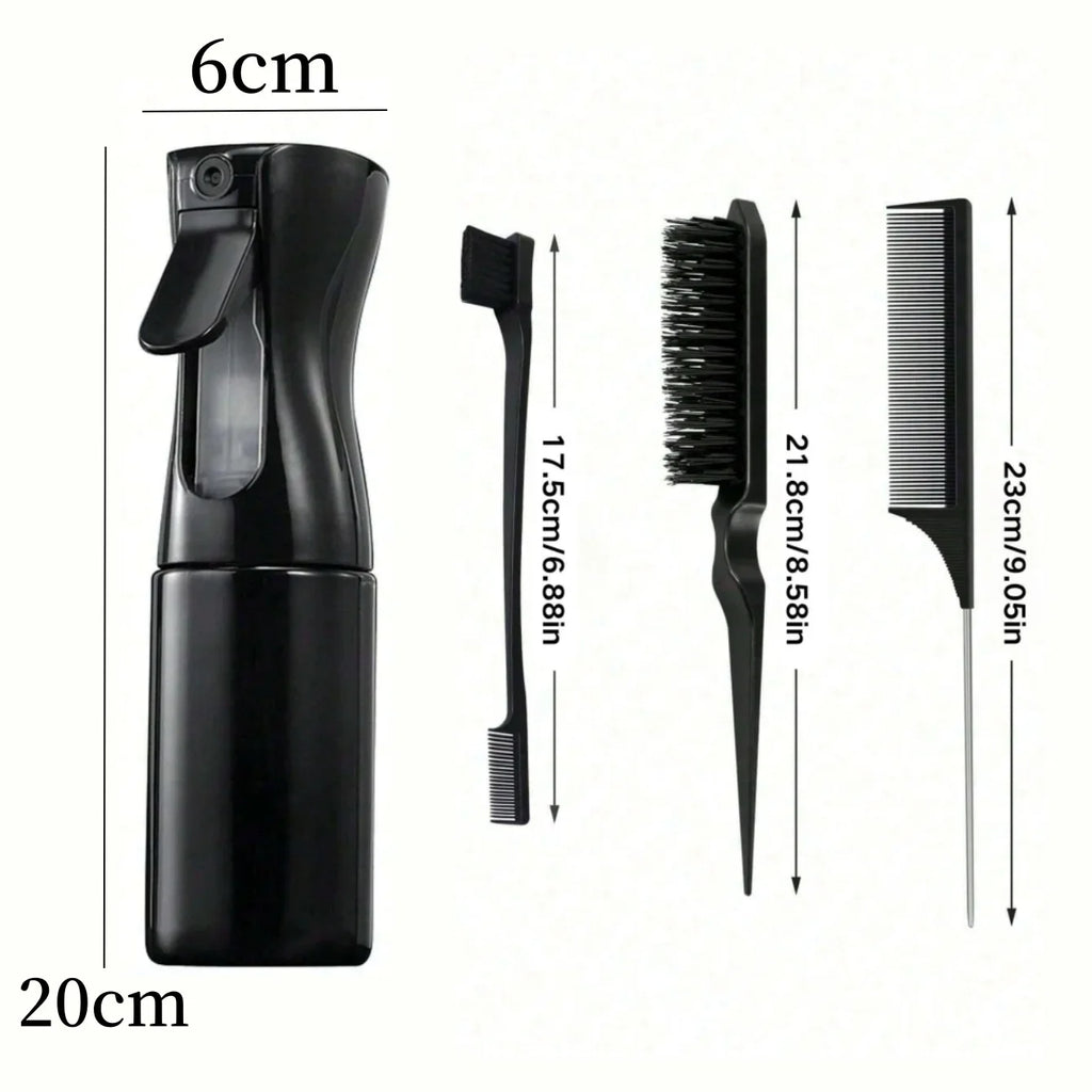 10pcs comb Brush Set Getting Shine and Makes Hair Smooth, Curly Hair Brush for Adult & Kids Wet or Dry Hair - Sun Studio