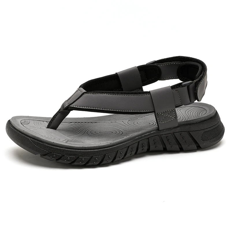 Summer men's casual breathable outdoor beach shoes flip flops waterproof anti slip comfort mesh sandals youth fashion slippers - Sun Studio
