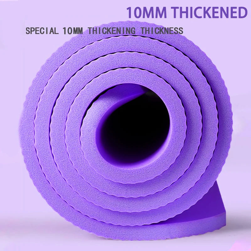 Thickened Anti Slip Yoga Mat Foam Mat Exercise Fitness Pilates Gymnastics Equipment Exercise Mat, Suitable for Yoga, Pilates - Sun Studio