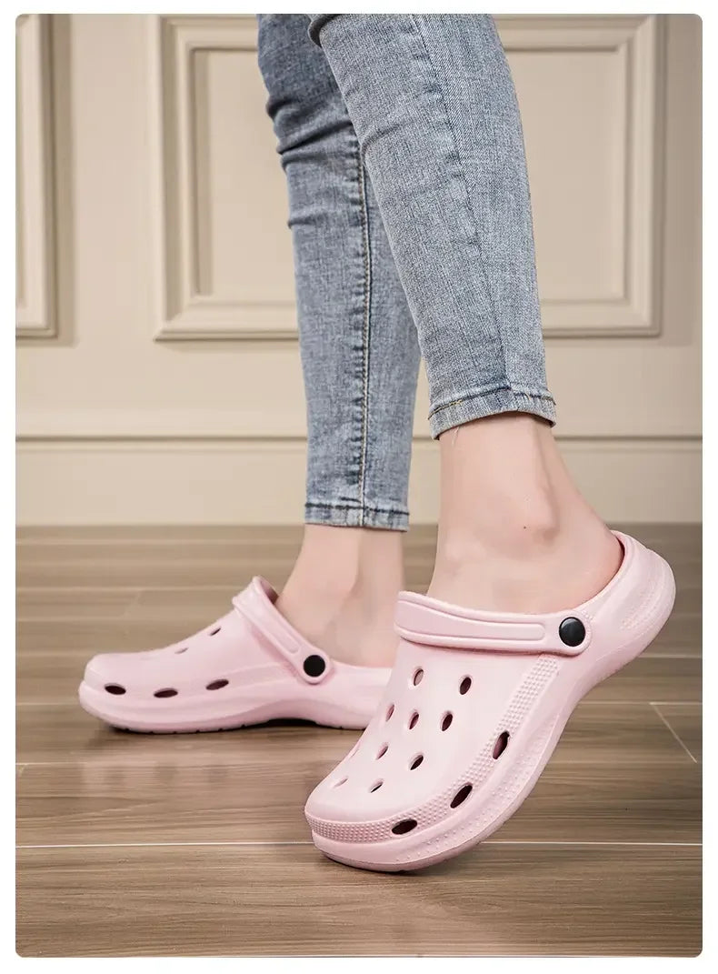 2026Summer Men Clogs Sandals Men's and Women's Leisure Slippers Beach Slides Home Garden Shoes Outdoor Sandals Plus Size46 47 48 - Sun Studio