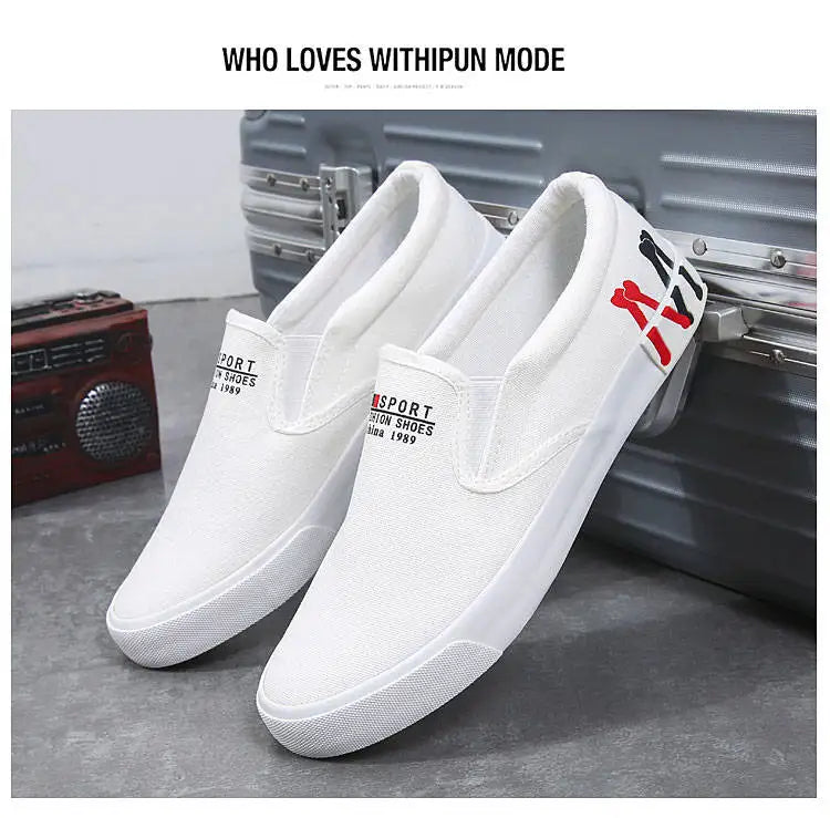 2023 New Canvas Shoes Men Summer Classic Loafers Men Casual Shoes Breathable Lazy Walking Flat Men Shoes Sneakers Plus Size 47 - Sun Studio