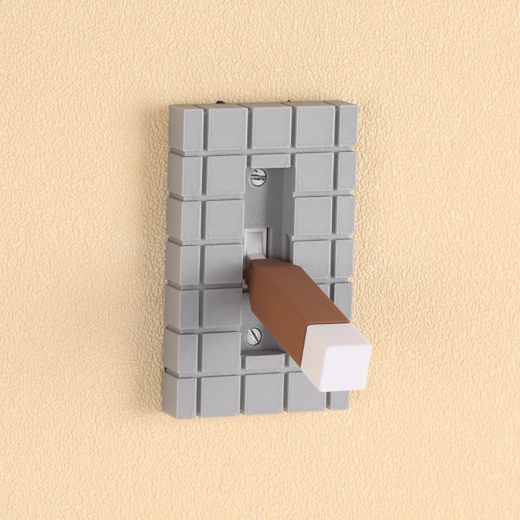 1pc pixel style switch board, creatively designed, easy to install, the perfect choice for holiday decoration and home decor - Sun Studio