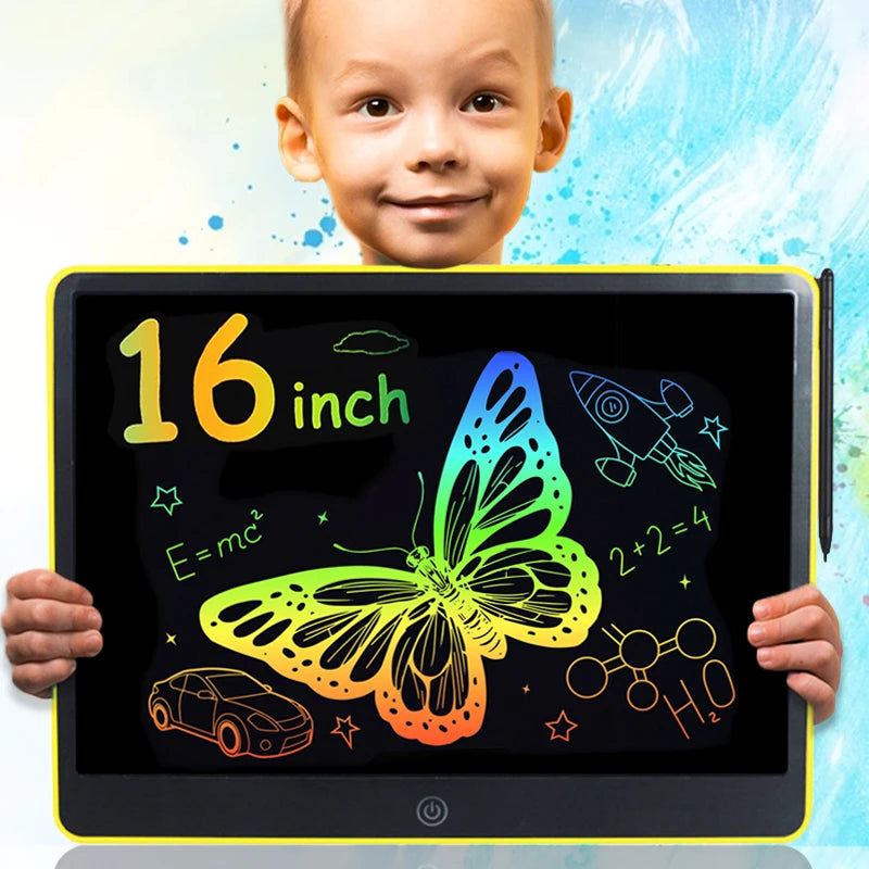 16/12/10/8.5/8.2/6.5/4.5inch LCD graphic tablet,color drawing tablet,3 4 5 6 7 8years kids birthday gifts/Christmas/travel toys - Sun Studio