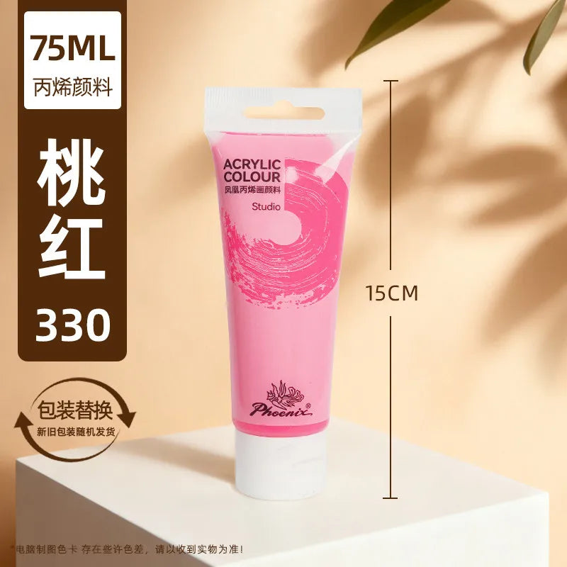 75ml Acrylic Paint Non Toxic Non Fading,Rich Pigments for Painters, Adults for Canvas Wood Clay Fabric Ceramic Craft Supplies