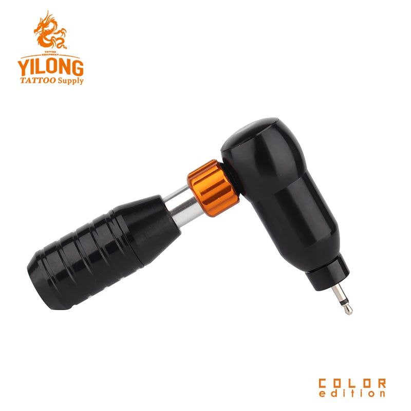YILONG Professional L-shaped Tattoo Gun Adjustable Rotary Pen Motor Hybrid Tattoo Machine With RCA Tattoo Tools - Sun Studio