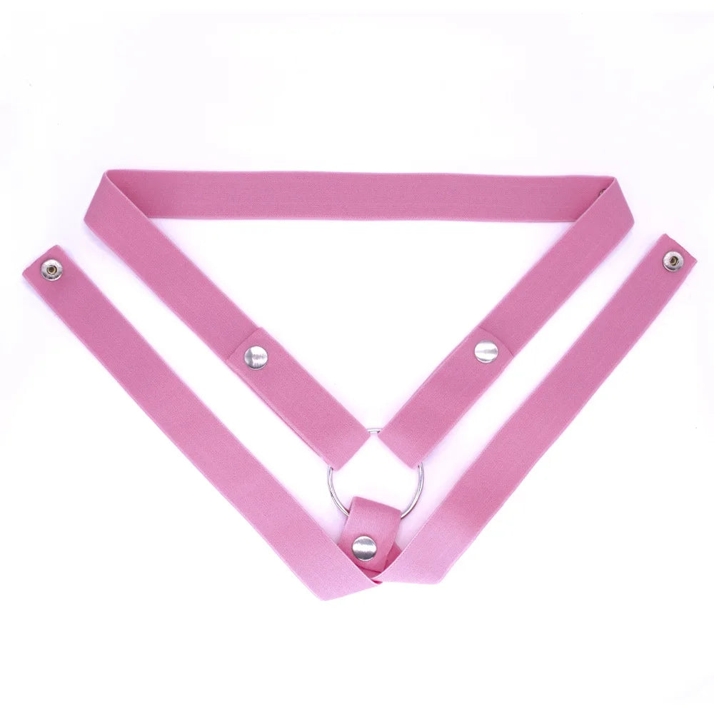 Wide Comfort Men's Chastity Lock Auxiliary Strap with Double-Directional Fixing Strap, Three-Directional Restraint CB Lock and E - Sun Studio