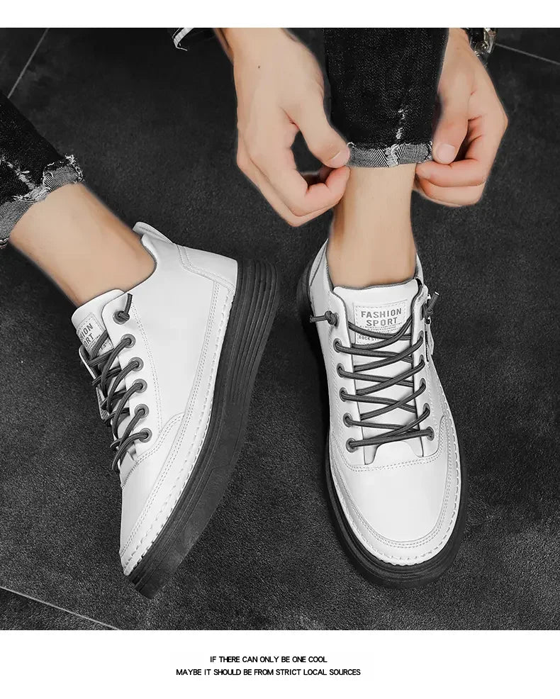 Sports Shoes Men's High-top Casual Shoes Platform Footboard Shoes Spring and Autumn Comfortable Fabrics Luxury Designer Shoes - Sun Studio