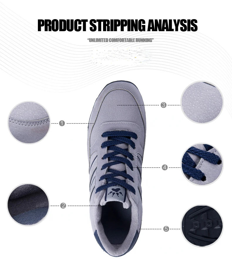 Brand Sneakers Men Outdoor Running Shoes High Quality Lace-Up Men Casual Shoes Fashion Comfortable Walking Shoes Tenis Hombres - Sun Studio