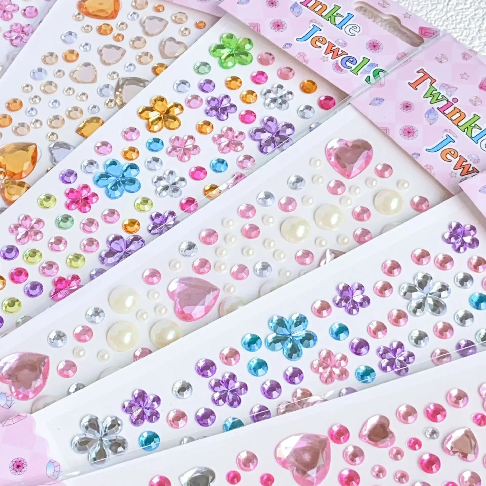 Glitter Face Stickers for Children Rhinestones for Eyes Face Diamonds Bright Stickers Festival Makeup Jewels Stickers ZS006 - Sun Studio