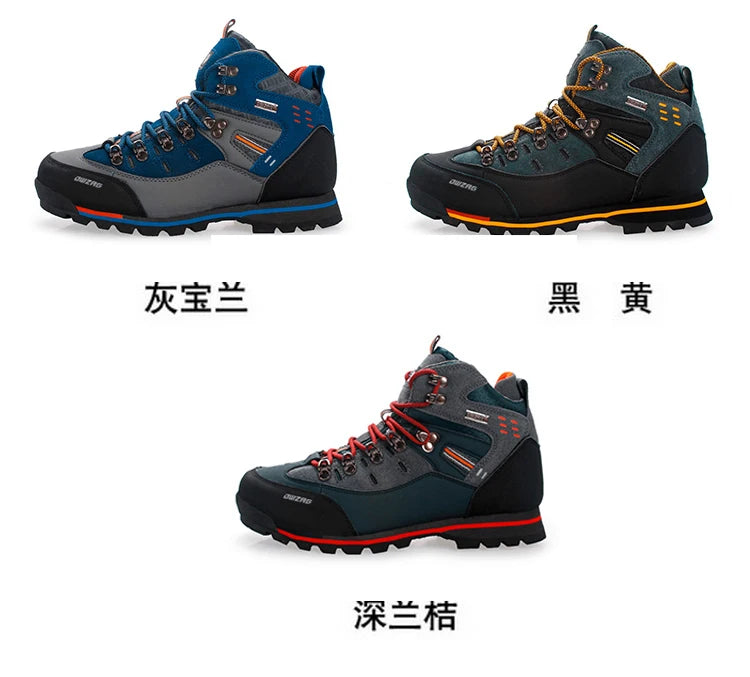 2026 High Gang Outdoor Hiking Shoes Men Winter Mountain Climbing Trekking Boots Top Quality Outdoor Fashion Casual Snow Boots - Sun Studio